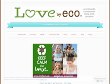 Tablet Screenshot of lovebyeco.com